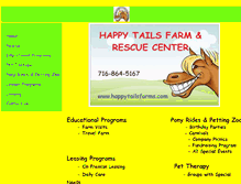 Tablet Screenshot of happytailsfarms.com